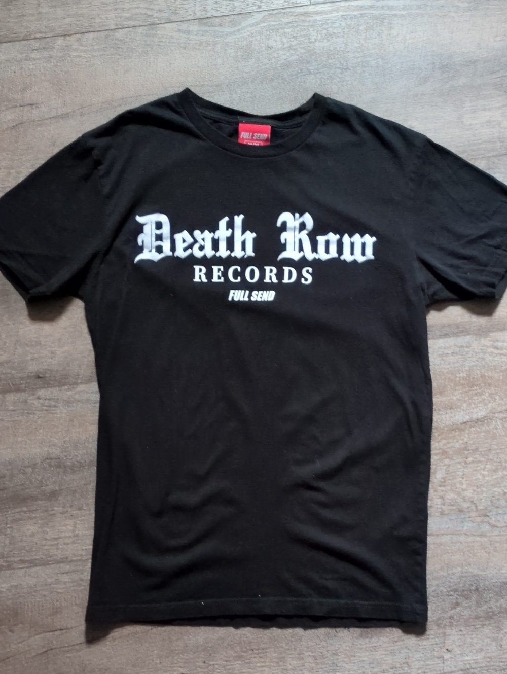 Death Row Records Full Send Y2K Streetwear Graphic Tee - Black